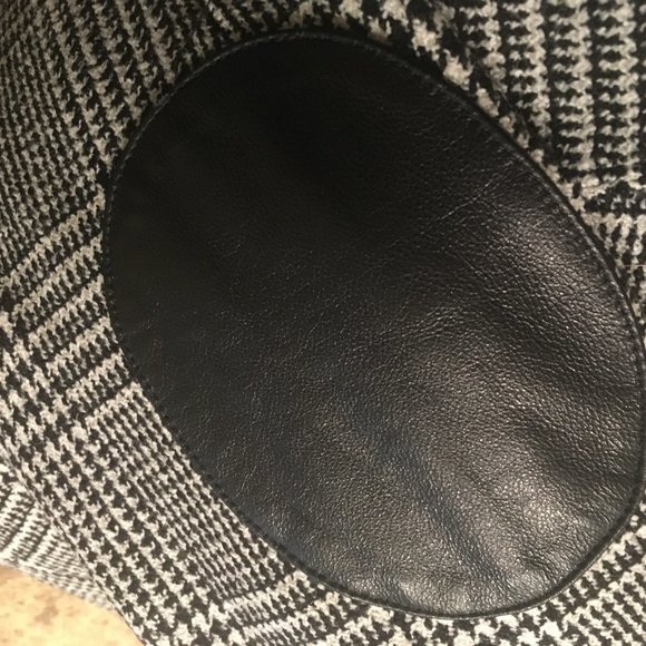 Michael Kors houndstooth blazer w leather details - Picture 10 of 11